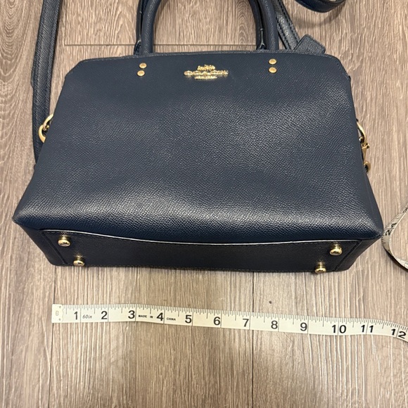 Coach Navy Leather Purse - Picture 5 of 6
